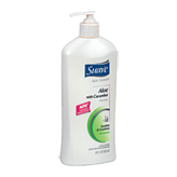 Suave Skin Solutions body lotion with aloe, lasts 24 hours Left Picture